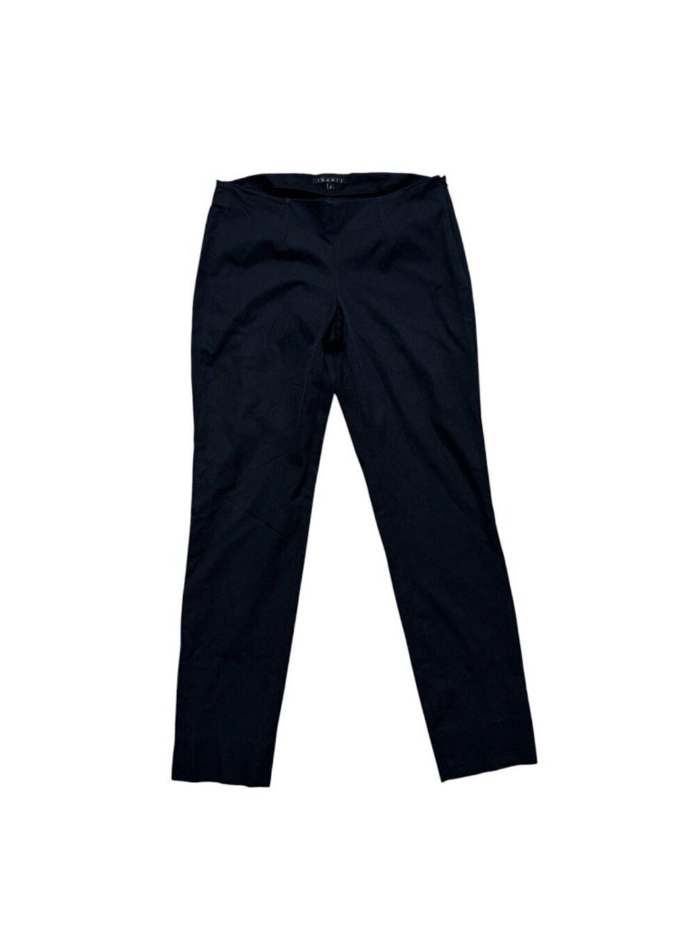 Theory Black Stretch Pants Womens Size 6 Slim Straight Career Work